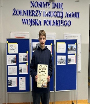 Sukces Szymona Borychowskiego  w Konkursie Wiedzy o Mazowszu